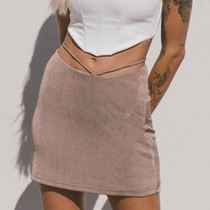 Princess Polly Brown Mini Skirt Small